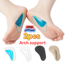 Gel Insoles Orthotic Arch Support Insoles Flatfoot Corrector Shoe Cushion Insert