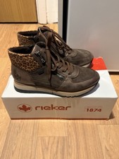 Rieker Woman's Boots Brown Extra Width RiekerTEX Technology UK Size 5/ EU 38