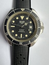 HEUER 844/3 Automatic Cal. 2872 Diver watch professional PRE TAG c1980 Swiss