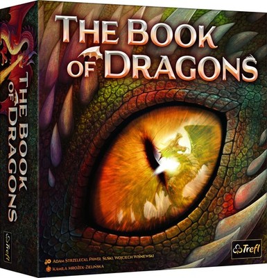 Trefl - The Book of Dragons - Das Buch der Drachen - Brettspiel, Drachenkarten, 