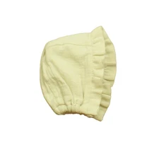 Quincy Mae Woven Ruffle Bonnet Natural Baby Hat 0-3 Months Accessories