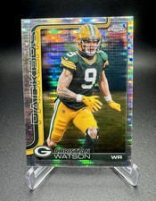 2025 Topps Chrome Football NFL Christian Watson Pulsar #112 Green Bay Packers