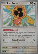 118/142 FAN ROTOM | COMMON | STELLAR CROWN POKEMON CARD
