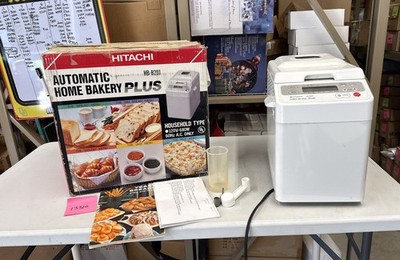 Hitachi HB-B201 Plus Automatic Home Bakery Bread Machine Maker White Works
