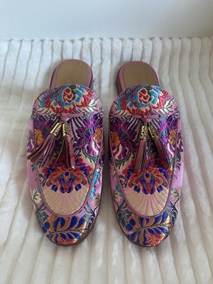 Neu Melvin & Hamilton Damen Mules Scarlett Pantoletten Blumen Gr. 39 NP 180 