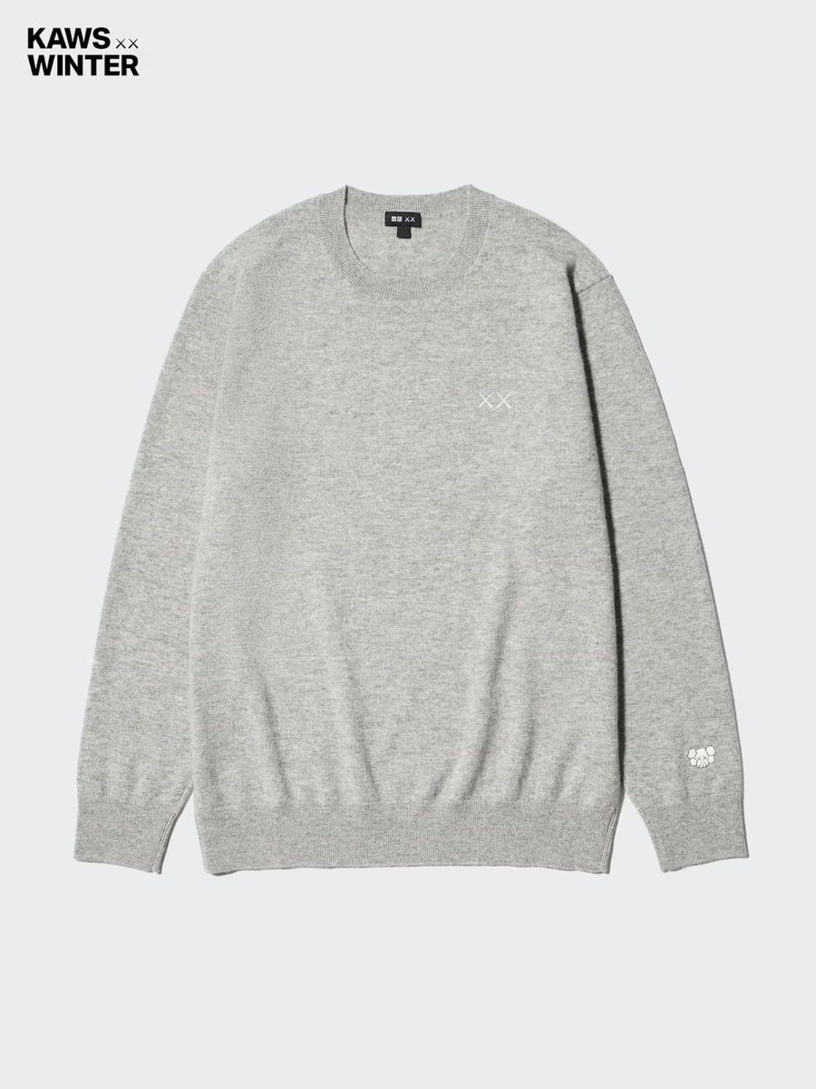 UNIQLO Kaws Winter collection 2025 Cashmere Crew Neck Sweater
