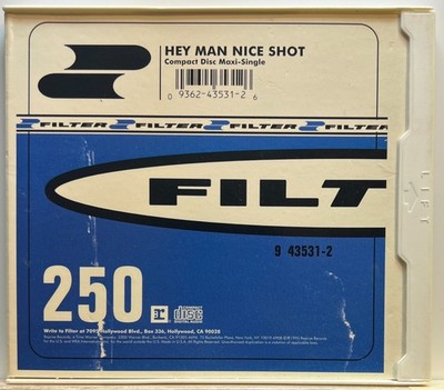 Filter : Hey Man Nice Shot (CD 1995 Maxi-Single Snap Case Reprise) *Very Good*