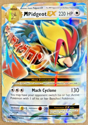 Mega Pidgeot EX 65/108 Ultra Rare Holo - XY Evolutions  NM Pokemon TCG card 2016