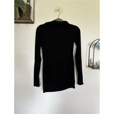 Túnica con Capucha Athleta Essence Negra Cuello Capucha Ligera Suéter Camisa Talla XS