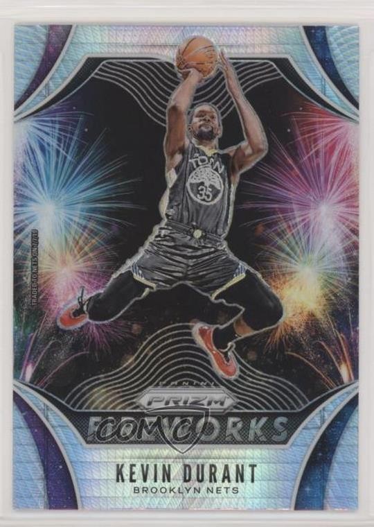 2019-20 Panini Prizm Fireworks Hyper Prizm Kevin Durant #1 03rx