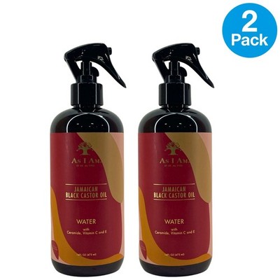 As I Am Jamaican Black Castor Oil Water 16oz (2 Pack)