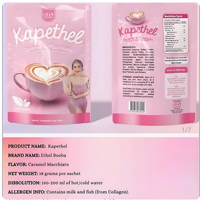 KAPETHEL COFFEE CARAMEL MACCHIATO GLUTATHIONE-COLLAGEN (10 SACHET) | eBay