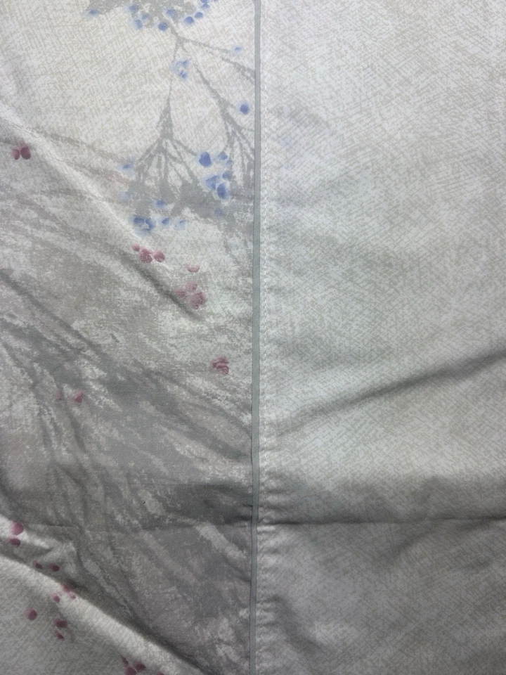 Juego de sábanas Marimekko Dan River King Flat 1986 flor silvestre prado hierba ropa de cama de colección Foto 4 de 4