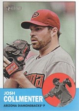 2012 Topps Heritage Baseball Card #34A Josh Collmenter