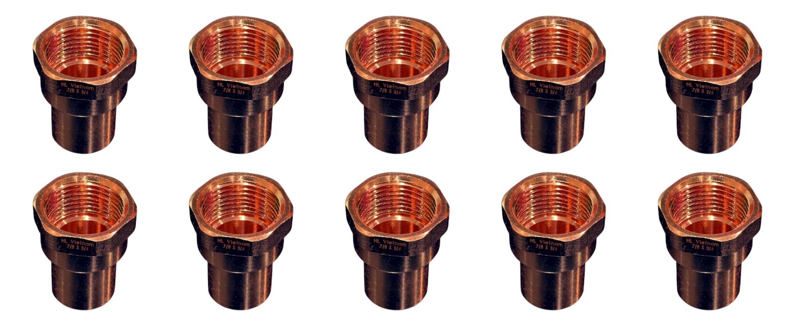 3/4″ Copper C x 3/4″ FNPT Female Adapter Plumbing Pipe Fittings Packs 1,3,5,10