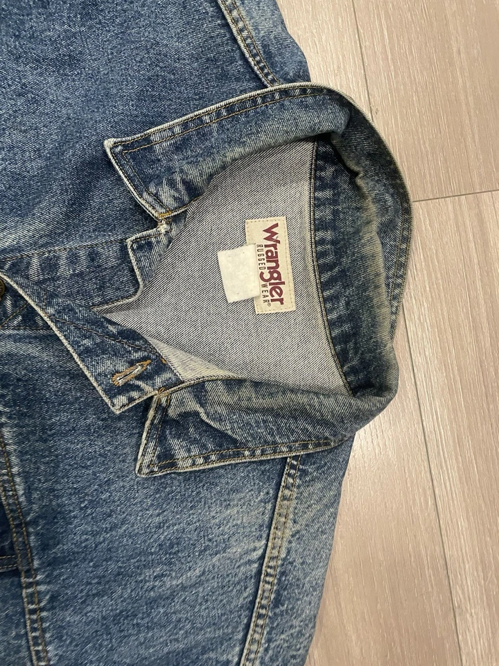 Vintage Wrangler Rugged Wear RJK30AN Mens Size XXL Blue Denim Trucker Jacket Y2K - Image 3 of 4
