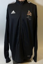 ADIDAS VTG BLACK NHL ARIZONA COYOTES ICE HOCKEY JERSEY NWT SZ L + SIGNATURE
