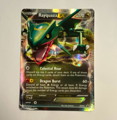 Pokemon TCG Black & White Rayquaza EX Holo Promo Card ENG Basic 170HP BW47
