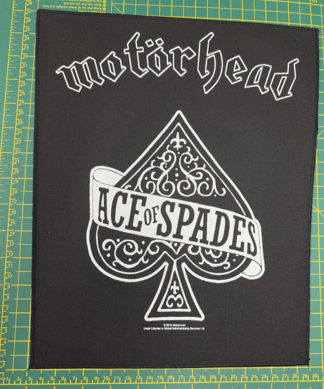 Motorhead Ace Of Spades Large Size Sew On Printed Back Patch Officially Licensed