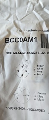 Balluff BCC0AM1 M414-M313-M313-U2012-006 Y-Splitter Cord M12 M to M8 F BCC0AM1