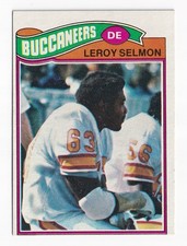 1977 TOPPS #29 LEROY SELMON ROOKIE CARD HALL OF FAMER BUCS NICE SHAPE OC SHARP. rookie card picture