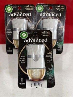 Air Wick Advanced Plug In Scented Oil Warmers 3 Pack Brand New Fragrance Refill