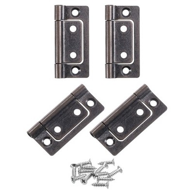 4x 2x1 Zoll Türscharniere für Non-Mortise, geräuschlos, Kupferrot