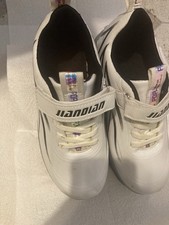 Led Light Up Roller Skates Sneakers Size 4 White with Black and neon.