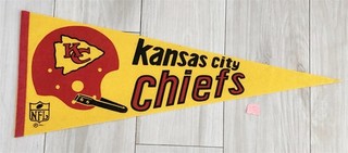 1967 KANSAS CITY CHIEFS FOOTBALL LARGE 29 INCH PENDANT LOT #95