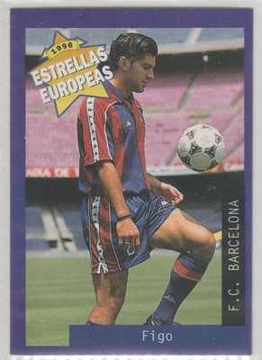 1996 PANINI / ESTRELLAS EUROPEAS LUIS FILIPE MADEIRA F.C. BARCELONA KARTE NR 40