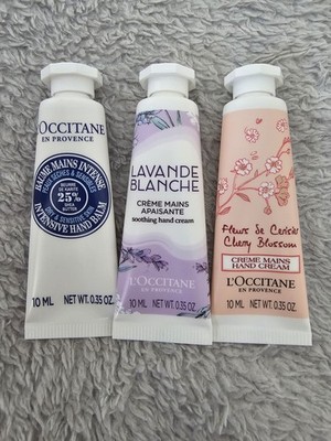 L'OCCITANE 3x je 10ml Handcreme Konvolut Kirschblüte Lavendel Intensivbalsam