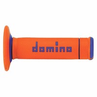 GriffüBerzug Domino Offroad-Motorrad A190 Orange-Blau Geschlossen 120-123Mm (Pa