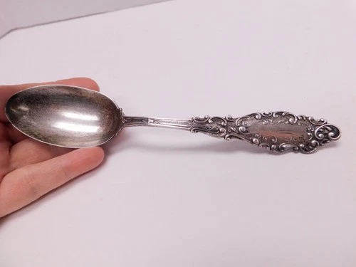Antique Sterling Silver Gorham Luxembourg Tablespoon Spoon Repousse