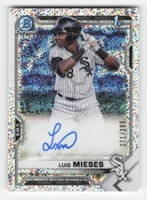 2021 Bowman Chrome #CPA-LMI Luis Mieses Prospect Auto Speckle Refractor #/299