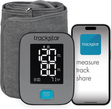 Smart Blood Pressure Monitor | Wide-Range Upper Arm Cuff | Monitoring App | Blu