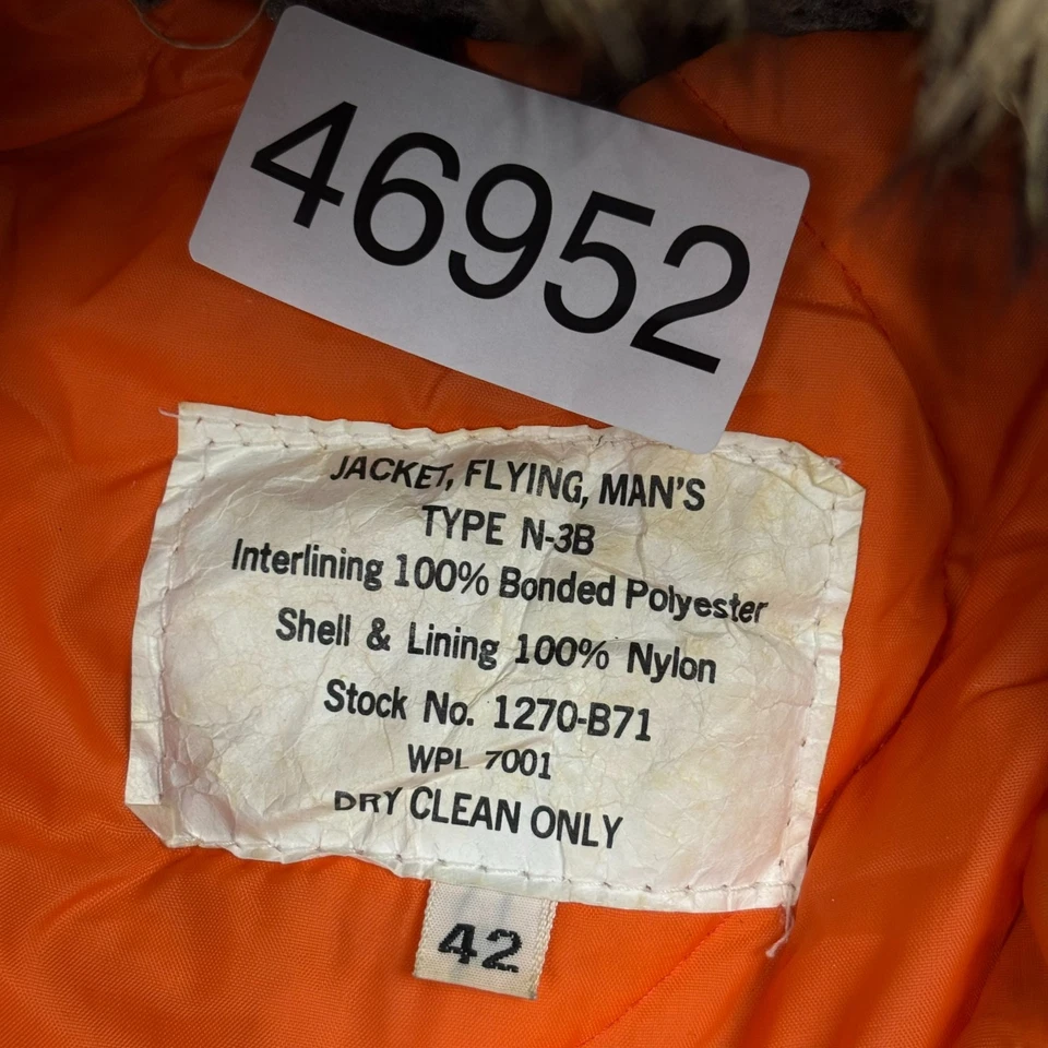 N 3B Jacket Adult Medium Black Army Extreme Cold Parka Snorkel Outdoor Hood Mens - Image 4 of 4