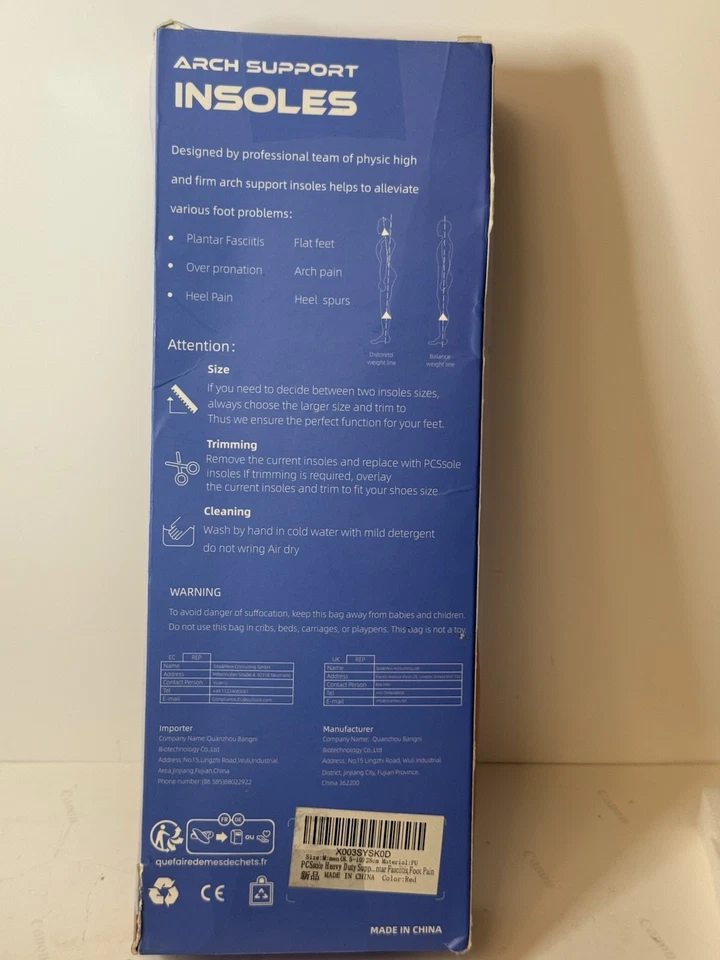 Suela PCS Plantillas de Soporte Ortopédico Inserto para Zapatos Pequeño Serie O Hombres 8.5-10 Foto 4 de 4