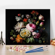 Paint by Number for Adults Flowers Painting by Numbers Kits Oil Painting in Colo