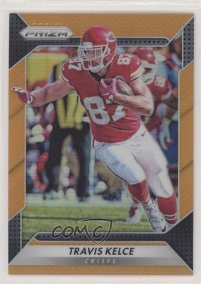 2016 Panini Prizm Orange Prizm 42/299 Travis Kelce #6 0hj0