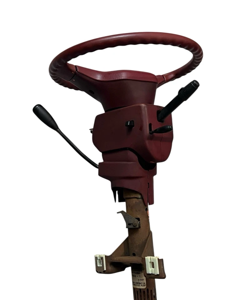 DEFECTIVE 9293 Dodge Ram Van Tilt Steering Column Red w Key  Cruise B150 G3D Foto 3 de 4