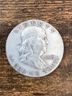 1949 Franklin Half Dollar - 90% Silver - 0.3617 Troy Ounces - Bullion Coin 50c