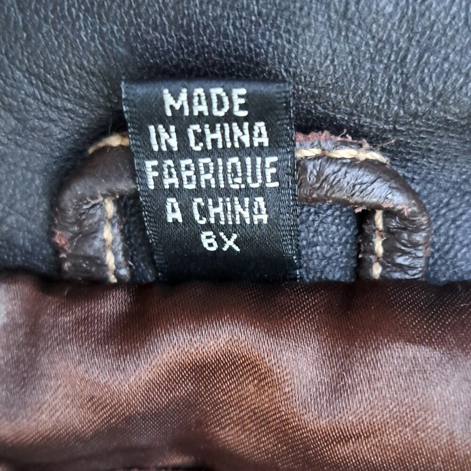 Vintage Davoucci Jacket Leather Patchwork Men Bro… - image 8