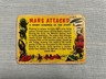 Mars Attacks 1962 Topps Bubbles #55 Checklist (Marked)