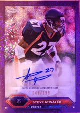 Steve Atwater 2023 Topps Composite #TCA-SAT 48/199 Auto Purple Sparkle