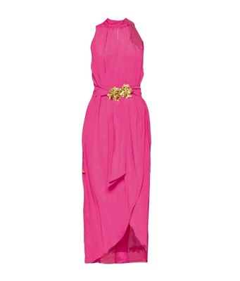 Intrend By MAX MARA  Pink Silk Midi Dress Pink MIDi ISilk Dress IT48_FR46_EN44