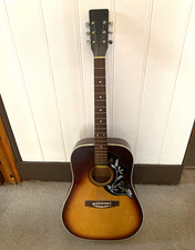 Cho Sun W800 Dreadnought 6-String Acoustic Guitar Sunburst RH Full Size 1980