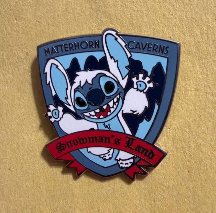 Disney Pin DLR Stitch as Abominable Snowman Matterhorn Caverns Bobsleds Yeti
