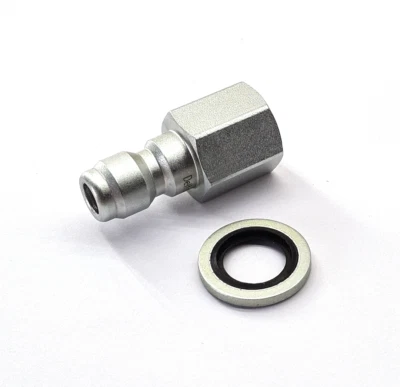 DELTA-P Pressure Jet Washer Quick Release Mini 11.6mm x 1/4 BSP Coupling + Bonded Washer