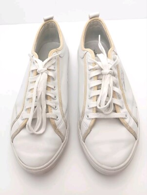 Pull & Bear White Leather Sport Trainer Men's Sz 10 Pre-Owned Sneaker 3253012001