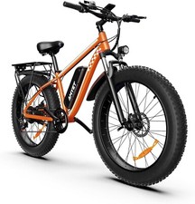 AMYET EB26 1500W 48V Electric Bike Mountain e bike 26" Fat Tire 28MPH for Adult
